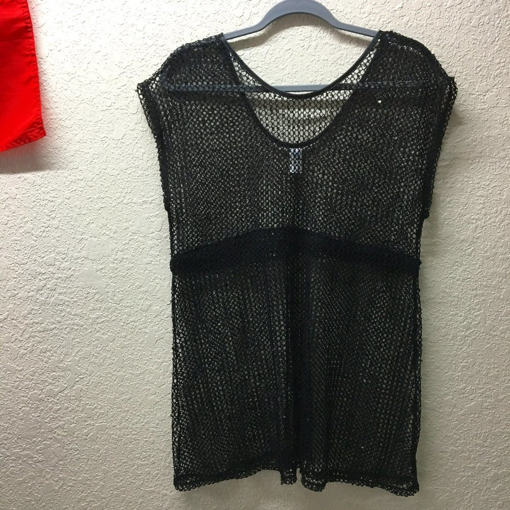 Donated. Black netted top